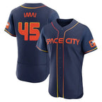 Houston Astros #45 Tatsuya Imai Player Navy Fotopoulosg City Connect Limited Elite Home Stitched Jerseys