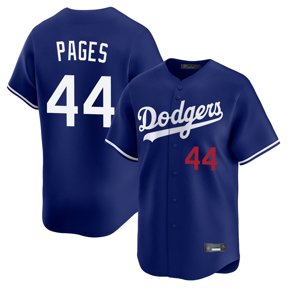 Los Angeles Dodgers #44 Andy Pages Player Royal Fotopoulosg Limited Home Stitched Jerseys