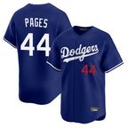Los Angeles Dodgers #44 Andy Pages Player Royal Fotopoulosg Limited Home Stitched Jerseys