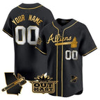 Custom Atlanta Braves Atliens Vapor Premier Limited Jersey V2 ¨C Black Fotopoulosg