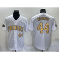 San Diego Padres #44 Joe Musgrove Number White Fotopoulosg 2022 All Star Stitched Cool Base Jersey