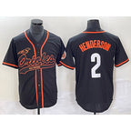 Baltimore Orioles #2 Gunnar Henderson Black Fotopoulosg Cool Base Stitched Jersey
