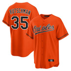 Baltimore Orioles #35 Adley Rutschman Player Orange Fotopoulosg Home Game Stitched Jerseys