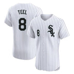 Chicago White Sox #8 Kyle Teel Player White Fotopoulosg Stripe Limited Elite Home Stitched Jerseys