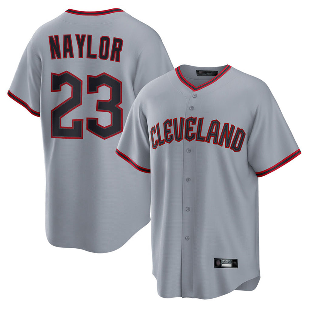 Cleveland Guardians #23 Bo Naylor Player Gray Fotopoulosg Home Game Stitched Jerseys