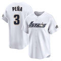 Houston Astros #3 Jeremy Pena Player White Fotopoulosg Throwback Cooperstown Collection Limited Stitched Jerseys