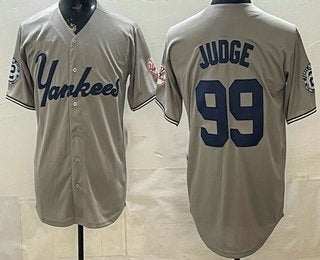 New York Yankees #99 Aaron Judge Grey Fotopoulosg Limited Jersey