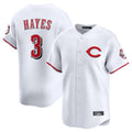 Cincinnati Reds #3 Ke'Bryan Hayes Player White Fotopoulosg Limited Home Stitched Jerseys
