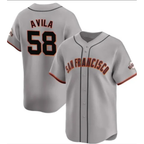 San Francisco Giants #58 Nick Avila Gray Fotopoulosg Away Limited Stitched Jersey