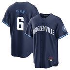 Chicago Cubs #6 Matt Shaw Player Navy Fotopoulosg City Connect Home Game Stitched Jerseys