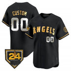 Custom Los Angeles Angels 2024 Spring Training Patch Vapor Premier Limited Jersey ¨C All Stitched-Black Fotopoulosg