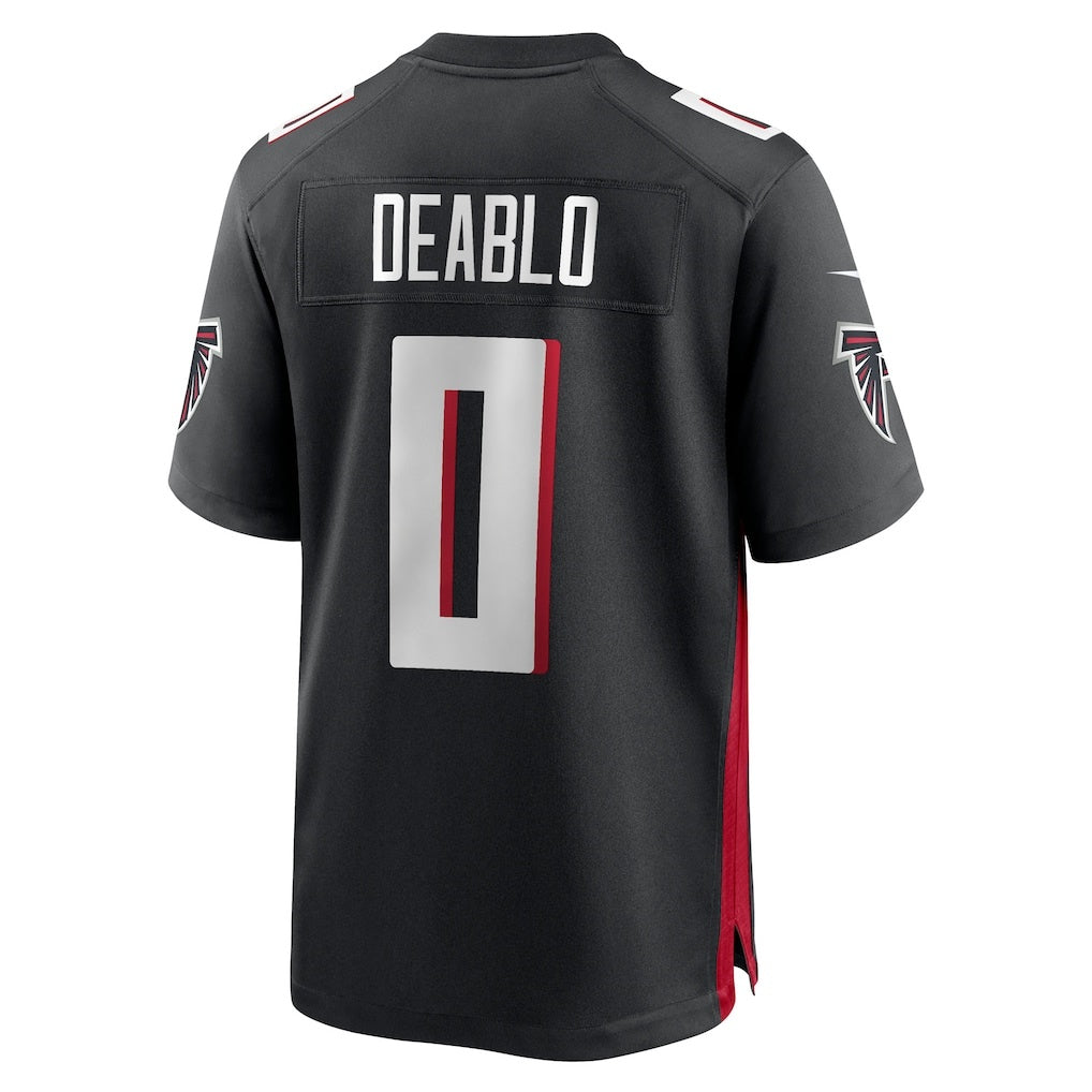 A.Falcons #0 Divine Deablo Black Fotopoulosg Team Game Jersey