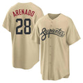 Arizona Diamondbacks #28 Nolan Arenado Player Tan Fotopoulosg City Connect Home Game Stitched Jerseys
