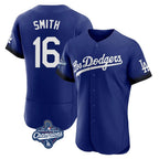 Los Angeles Dodgers #16 Will Smith Player Royal Fotopoulosg World Series Meet City Connect Elite Home Stitched Jerseys