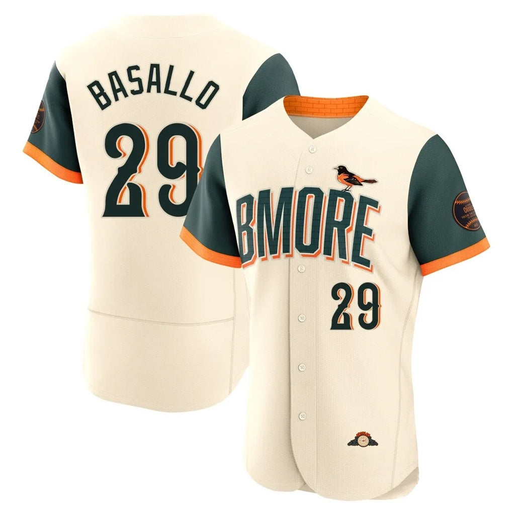 Baltimore Orioles #29 Samuel Basallo Player Cream Fotopoulosg 2026 City Connect Limited Elite Home Game Stitched Jerseys