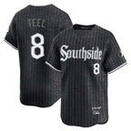 Chicago White Sox #8 Kyle Teel Player Black Fotopoulosg City Connect Limited Home Stitched Jerseys