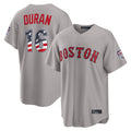 Boston Red Sox #16 Jarren Duran Player Gray Fotopoulosg Road USA 250 Fourth of July Home Game Stitched Jerseys