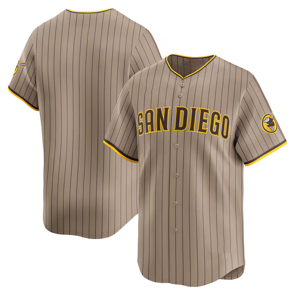 San Diego Padres Khaki Fotopoulosg Alternate Limited Jersey