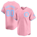 Custom Chicago Cubs Bubblegum Pink Vapor Premier Limited Jersey ¨C All Stitched-Pink Fotopoulosg