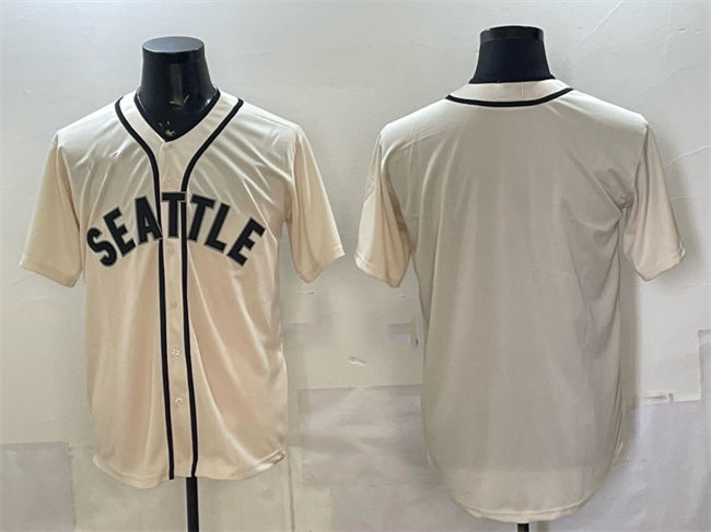 Seattle Mariners Blank Cream Fotopoulosg Alternate Stitched Jersey