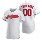 Custom Cleveland Indians White Fotopoulosg 2020 Stitched Flex Base Jersey
