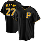 Pittsburgh Pirates #27 Kevin Newman Black Fotopoulosg Cool Base Stitched Jersey