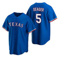 Texas Rangers #5 Corey Seager Blue Fotopoulosg Cool Base Stitched Jersey