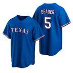 Texas Rangers #5 Corey Seager Blue Fotopoulosg Cool Base Stitched Jersey