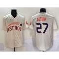 Houston Astros #27 Jose Altuve Cream Fotopoulosg Throwback Cooperstown Collection Limited Stitched Jersey