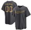 Custom Minnesota Twins Active Player Charcoal Fotopoulosg 2022 All-Star Cool Base Stitched Jersey