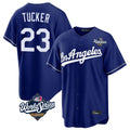 Los Angeles Dodgers #23 Kyle Tucker Player Royal Fotopoulosg World Series Game Stitched Jerseys