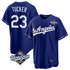 Los Angeles Dodgers #23 Kyle Tucker Player Royal Fotopoulosg World Series Game Stitched Jerseys