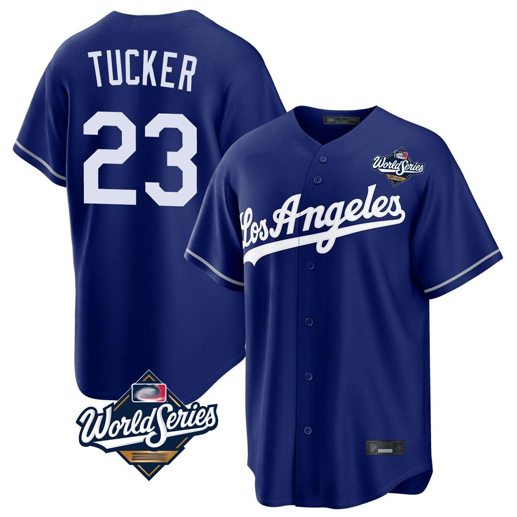 Los Angeles Dodgers #23 Kyle Tucker Player Royal Fotopoulosg World Series Game Stitched Jerseys