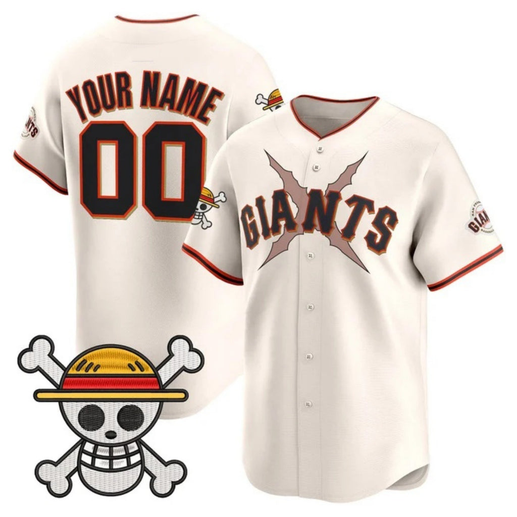 Custom San Francisco Giants x One Piece Cream Fotopoulosg Vapor Premier Limited Jersey - Stitched