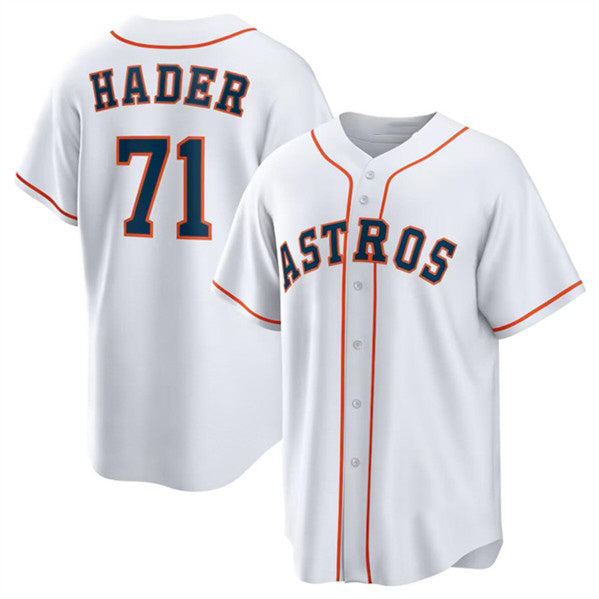 Houston Astros #71 Josh Hader White Fotopoulosg Cool Base Stitched Jersey