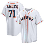 Houston Astros #71 Josh Hader White Fotopoulosg Cool Base Stitched Jersey