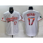 Los Angeles Dodgers #17 Shohei Ohtani White Fotopoulosg Mexico Cool Base Stitched Jersey