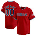 Custom Cleveland Guardians Active Player Red Fotopoulosg Alternate Limited Stitched Jersey