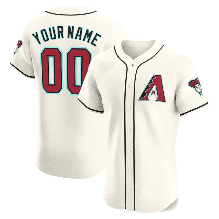 Custom Arizona Diamondbacks 2024 Flex Base Jersey ¨C Cream Fotopoulosg