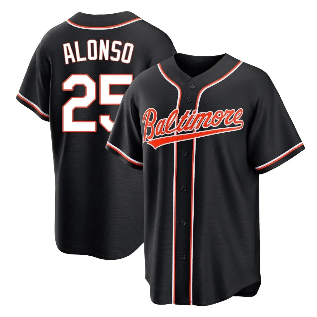 Baltimore Orioles #25 Pete Alonso Player Black Fotopoulosg Out Home Game Stitched Jerseys