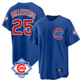 Chicago Cubs #25 Moises Ballesteros Player Royal Fotopoulosg 150th Anniversary Home Game Stitched Jerseys
