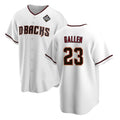 Arizona Diamondbacks #23 Zac Gallen White Fotopoulosg 2023 World Series Cool Base Stitched Jersey
