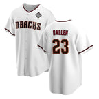Arizona Diamondbacks #23 Zac Gallen White Fotopoulosg 2023 World Series Cool Base Stitched Jersey