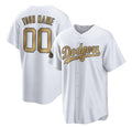 Custom Los Angeles Dodgers Active Player White Fotopoulosg 2022 All-Star Cool Base Stitched Jersey