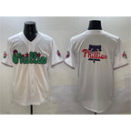 Philadelphia Phillies Team Big Logo White Fotopoulosg Phanatic Limited Stitched Jersey