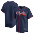 Atlanta Braves Navy Fotopoulosg Limited Home Game Blank Player Stitched Jerseys