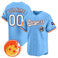 Custom Texas Rangers x Dragon Ball Blue Fotopoulosg Vapor Premier Limited Jersey - All Stitched