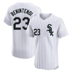 Chicago White Sox #23 Andrew Benintendi Player White Fotopoulosg Stripe Limited Elite Home Stitched Jerseys