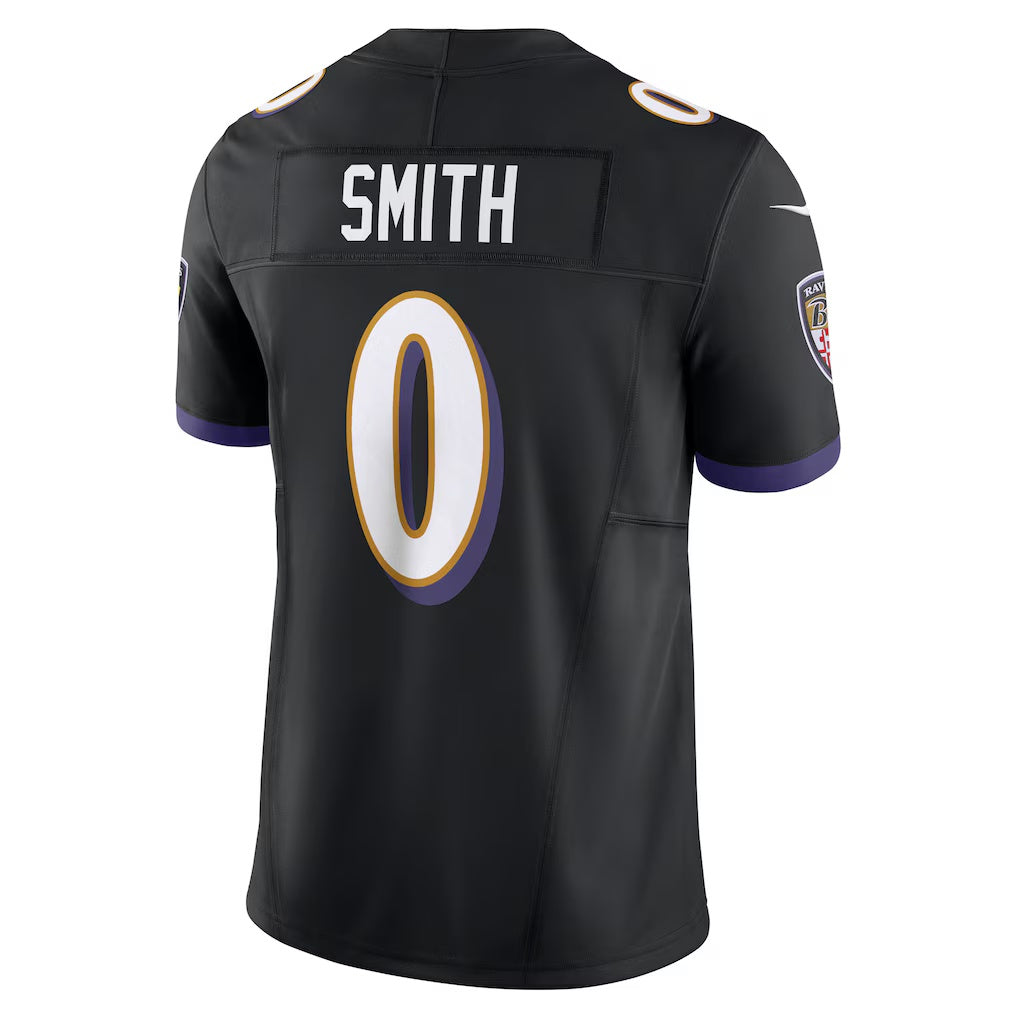 B.Ravens #0 Roquan Smith Black Fotopoulosg Alternate Vapor F.U.S.E. Limited Jersey