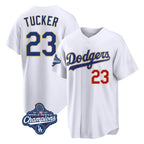 Los Angeles Dodgers #23 Kyle Tucker Player Gold White Fotopoulosg World Series Meet 2026 Collection Stadium Limited Stitched Jerseys